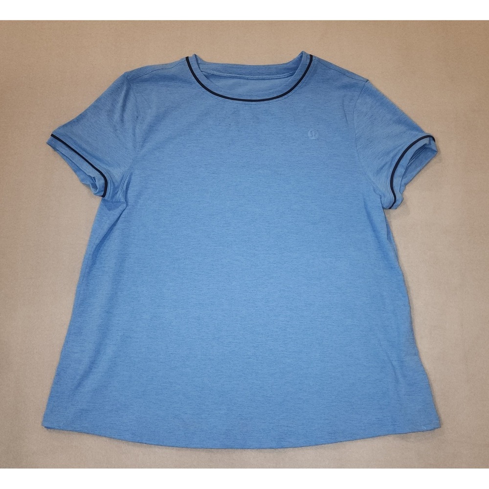 Lululemon Women Short Sleeve Top Light Blue‎